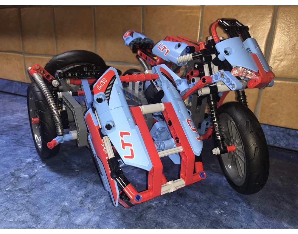 LEGO MOC-83412 42036 Motorcycle with Sidecar by Schotti