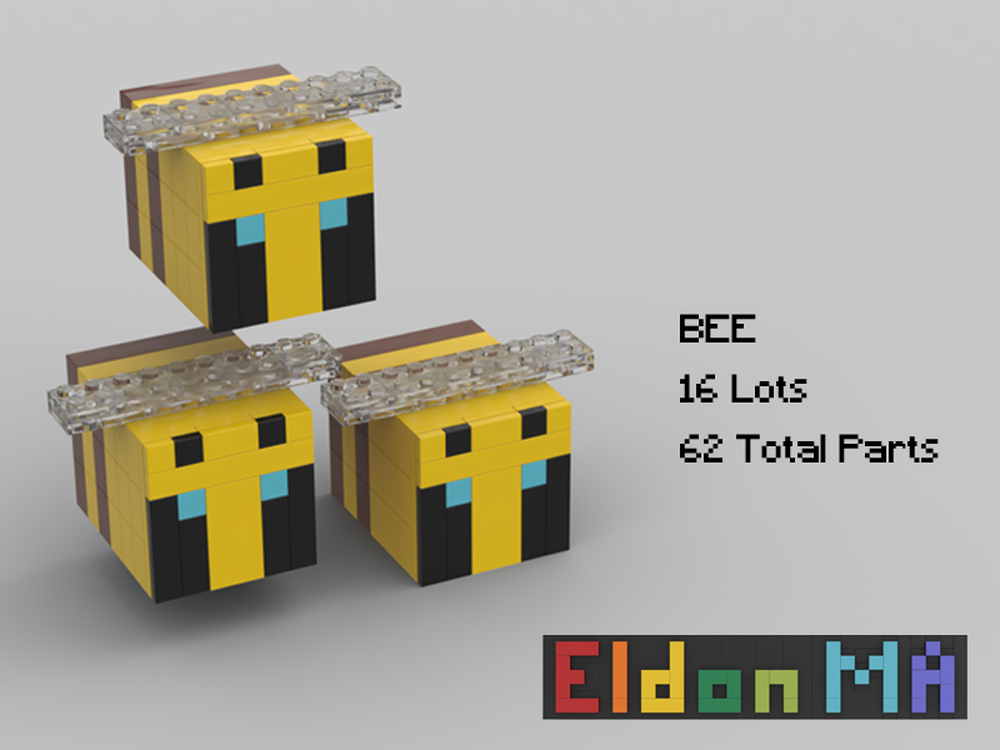 LEGO MOC Minecraft Big Bees by Thomus_Bean