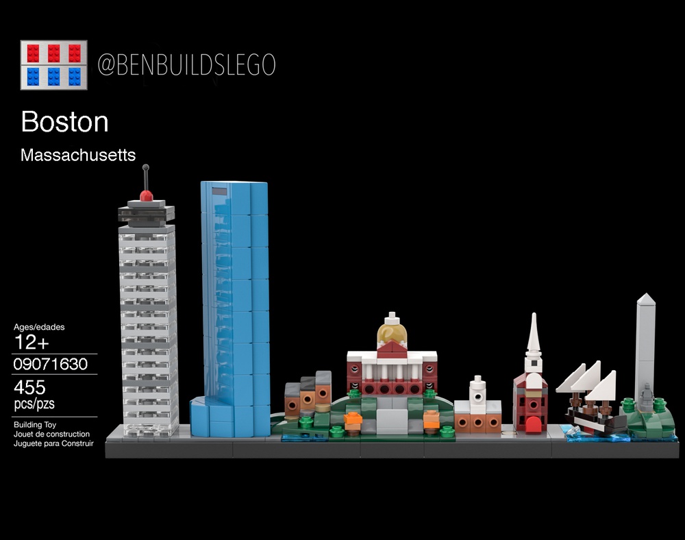 Sæt tøj væk Armstrong klud LEGO MOC Boston skyline by benbuildslego | Rebrickable - Build with LEGO
