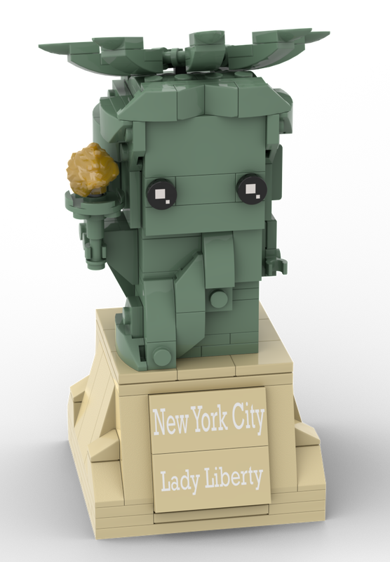 plukke pisk Ordliste LEGO MOC Brickheadz Lady Liberty Plattform by farbverlauf | Rebrickable -  Build with LEGO