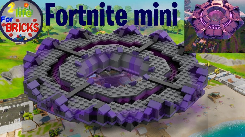 LEGO MOC Fortnite Battle royale UFO mothership 1:625 scale lego MOC by MINLEGO | Rebrickable - Build with LEGO