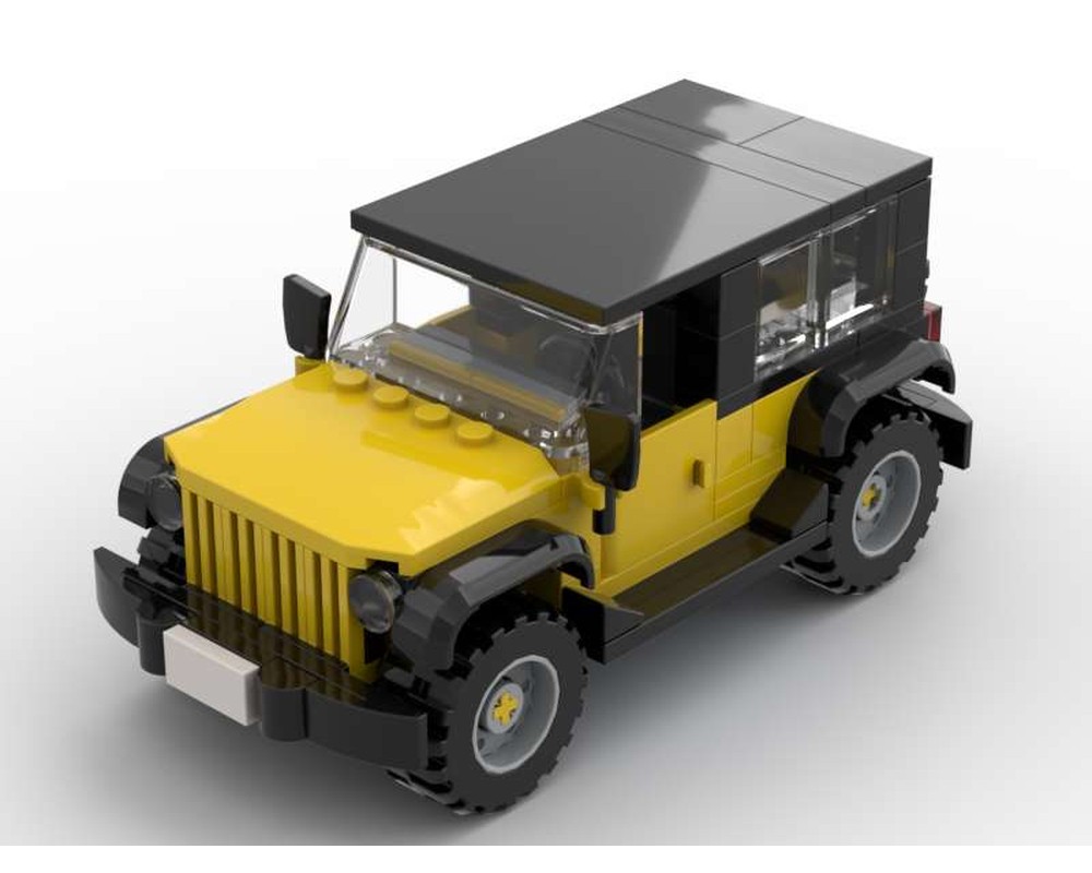 LEGO MOC Jeep Wrangler by FunkyBricks Rebrickable Build with LEGO