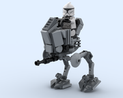 Lego micro scale AT-ST walker. It was very hard to capture…