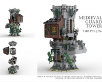 Tour De Garde Médiévale ZITIANYOUBUILD – 1340 Pièces – Compatible Lego – MOC Château