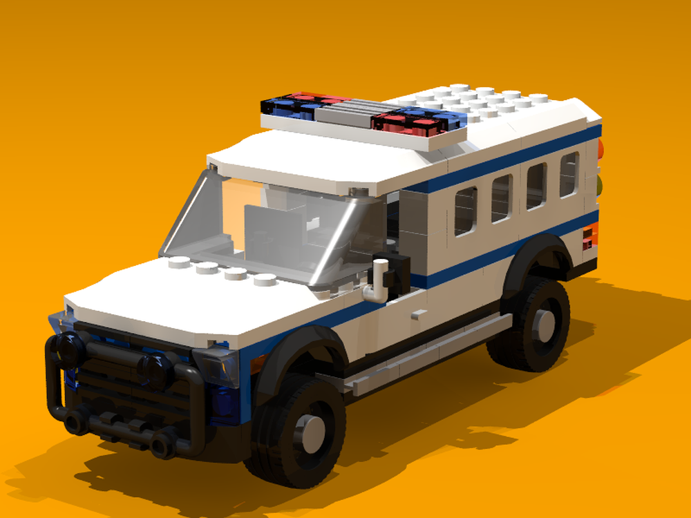 LEGO MOC Police Pick up Truck by The Lego Master Rebrickable