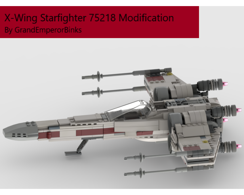 LEGO MOC-84012 Modified 75218 X-Wing by GrandEmperorBinks