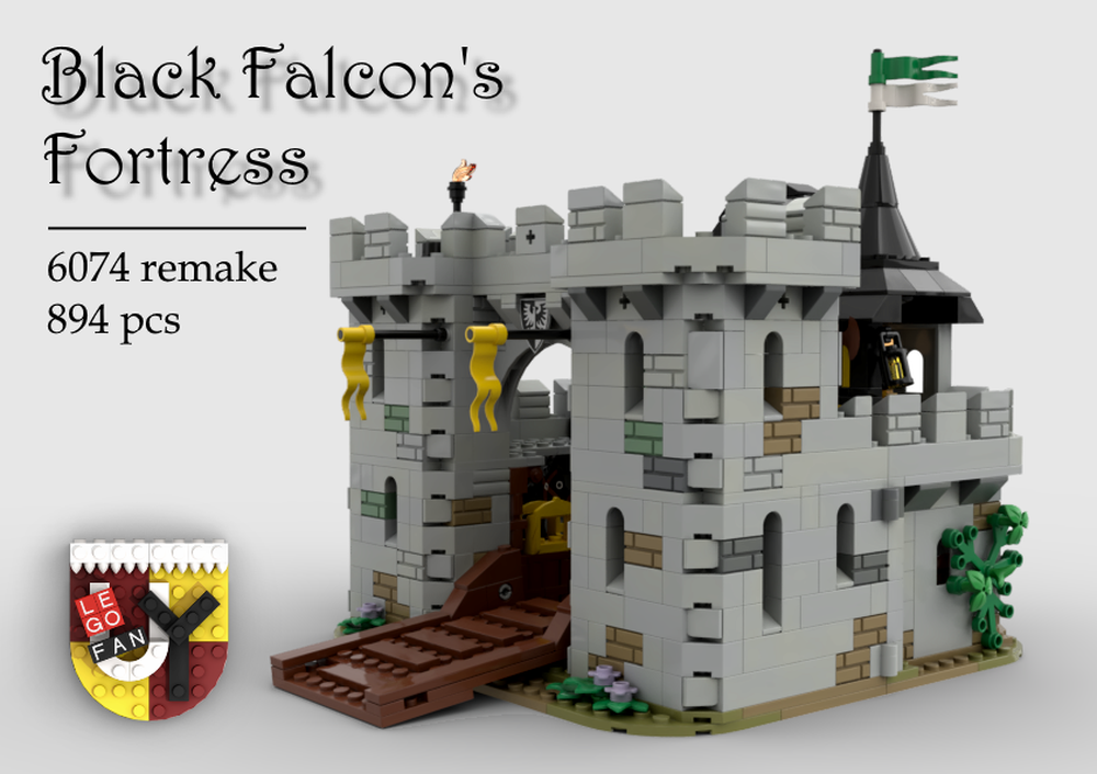 tvetydigheden homoseksuel Produktion LEGO MOC Black Falcon's Fortress Remake by bricks_fan_uy | Rebrickable -  Build with LEGO