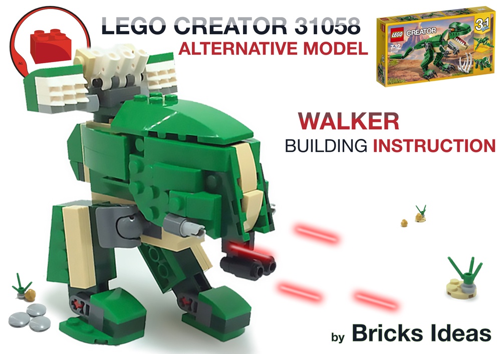 MOC Walker - Lego Creator 31058 set by Ideas Rebrickable - Build with LEGO