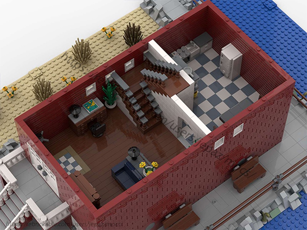 LEGO MOC-84264 Big Red Lighthouse by jepaz | Rebrickable - Build with LEGO