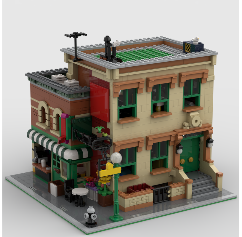 LEGO MOC Sesame Street Corner by lawis | Rebrickable - Build with LEGO