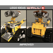 LEGO MOC 21303 WALL-E Solar panel & eyebrow mod by SFH_Bricks