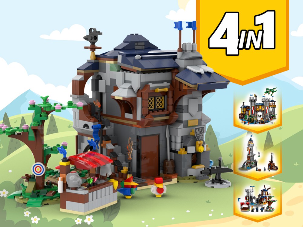 Lego Moc 31120 Alternative Build Medieval Blacksmith By Gabizon