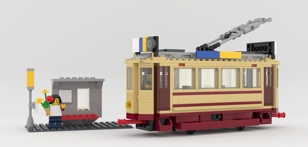 Lego Moc Htm265 Tram By Legrand78 Rebrickable Build With Lego