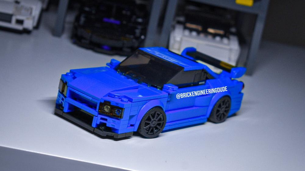 LEGO Nissan Skyline R34 GTR moc! 