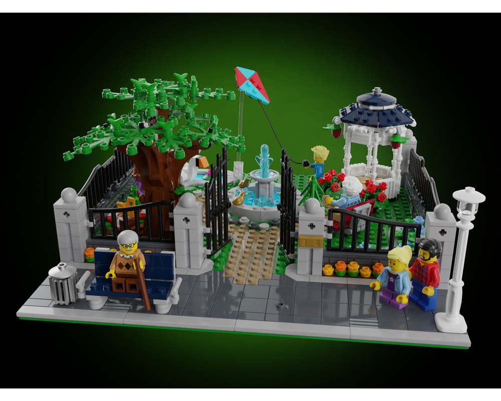 LEGO MOC Modular Urban Park by veyniac | Rebrickable - Build with LEGO