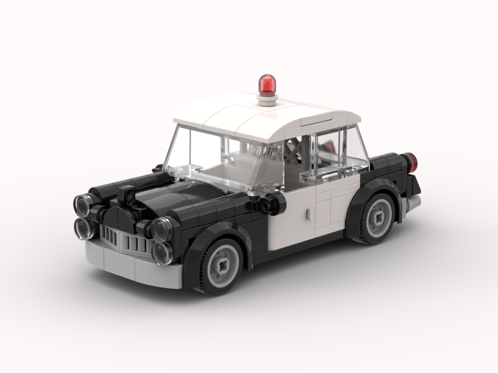 Lego Moc Vintage Police Car - Minifigure Scale By Magan | Rebrickable -  Build With Lego