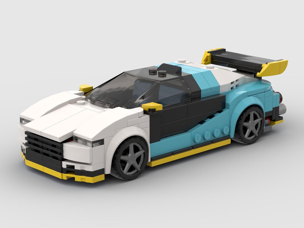 Lego Moc Bluesky Lmr-001 Strada Giallo By Gdm 