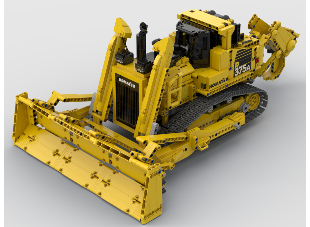 LEGO MOC Komatsu D375A-6 Dozer Crawler (INSTRUCTIONS pdf + Studio