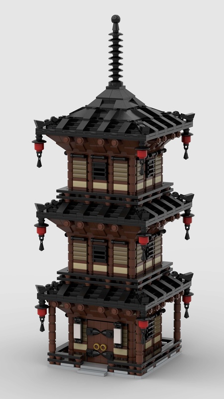 LEGO MOC Pagoda by Louis_Of_Nutwood | Rebrickable - Build with