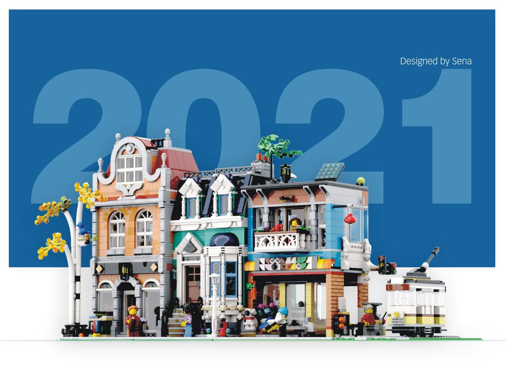 MOC Townhouse Pet Shop by SENA.2020 | Rebrickable - Build with LEGO