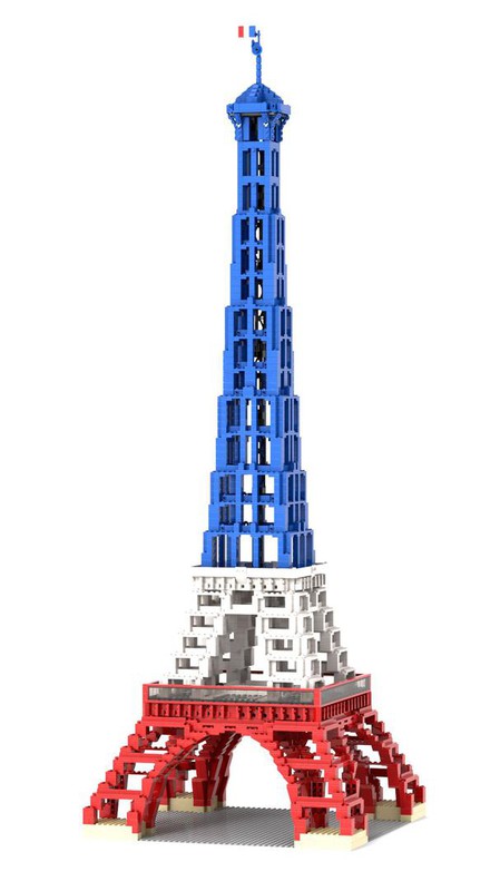 LEGO MOC 10181 Tower - French Flag Color by Seo-onDaddy - Build with