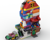 10695 - 3-story house + small Car