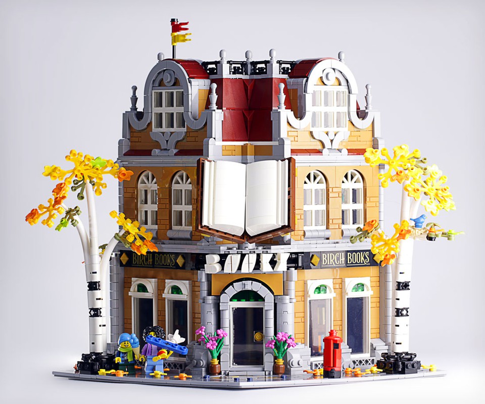 LEGO MOC Bookshop by | Rebrickable Build with LEGO