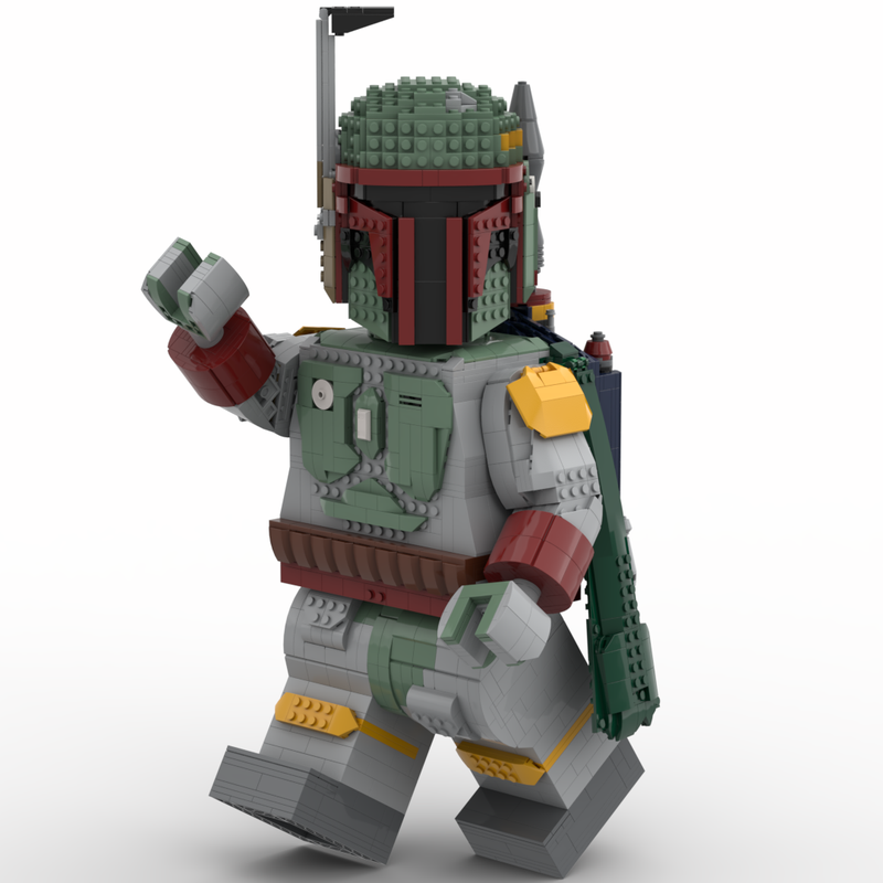 LEGO MOC Boba Fett Figure (fits official Lego Helmet) by Albo.Lego | Rebrickable - Build with LEGO
