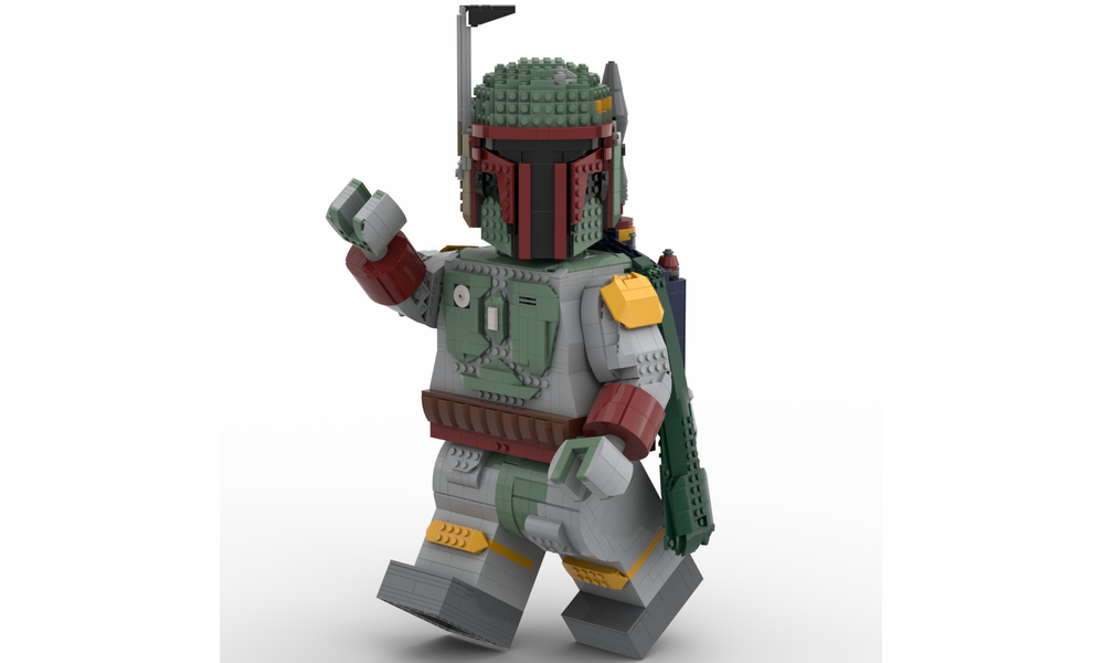 LEGO MOC Boba Fett Mega Figure (fits official Lego Helmet) by Albo