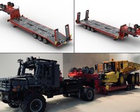 Low Loader Semitrailer with PoweredUp- / PowerFunctions- Option (42098 Alternate)