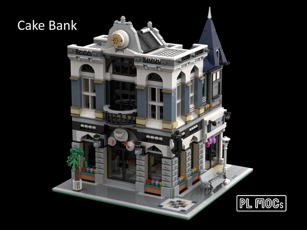 LEGO MOC Cake Bank - 10255 Assembly Square Alternative Build by PL MOCs | Rebrickable - with LEGO