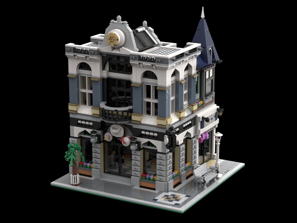 Lego Moc Cake Bank - 10255 Assembly Square Alternative Build By Pl Mocs 