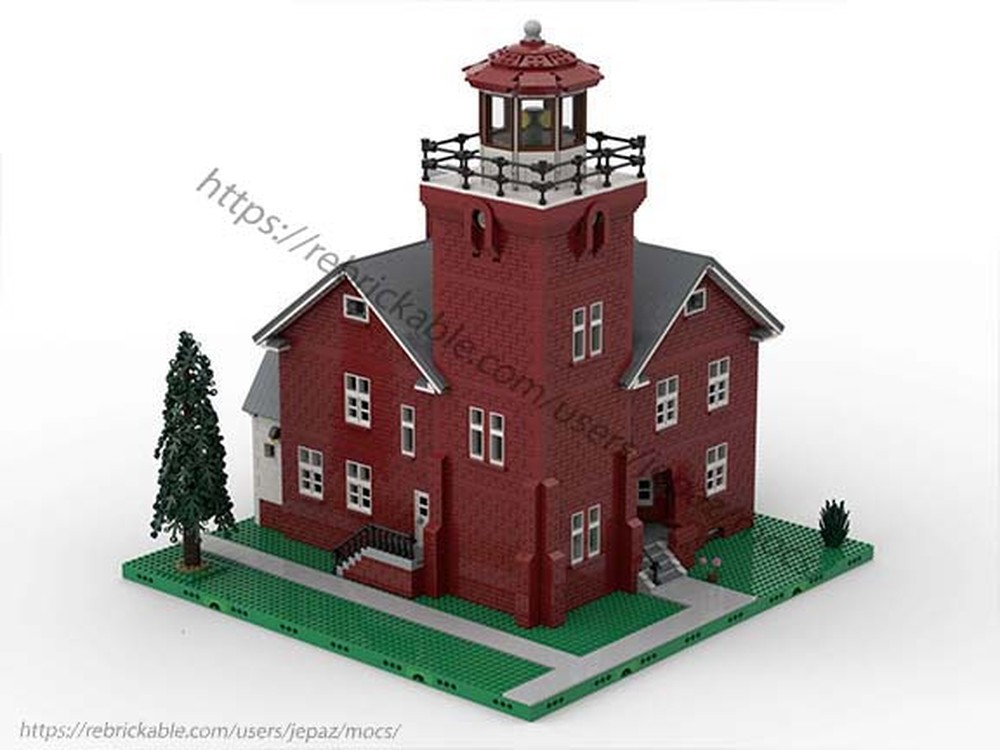 LEGO MOC Two Harbors Lighthouse by jepaz | Rebrickable - Build with LEGO