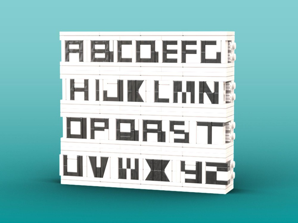 LEGO MOC Alphabet by ccZone | Rebrickable - with