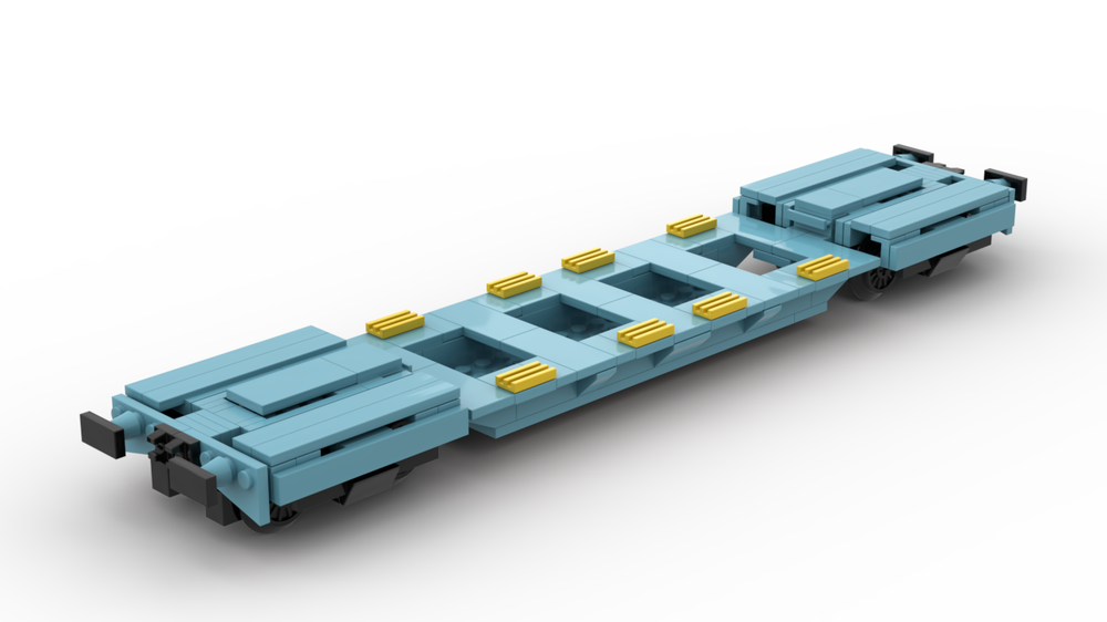 LEGO MOC FEA 2 x 60 8-axle container wagon (maritime) by mocster ...