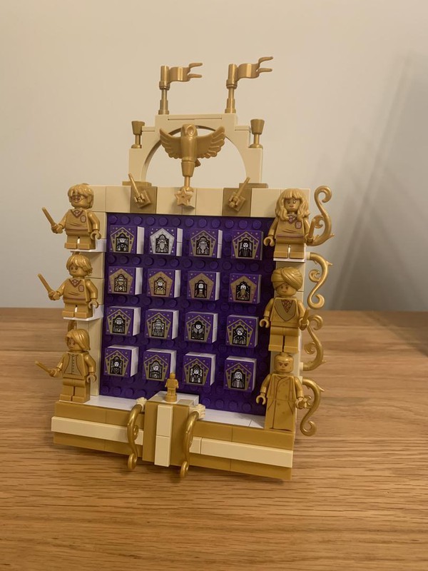 LEGO MOC HarryPotter Wizard Card Tiles Display Stand by frozenkuku