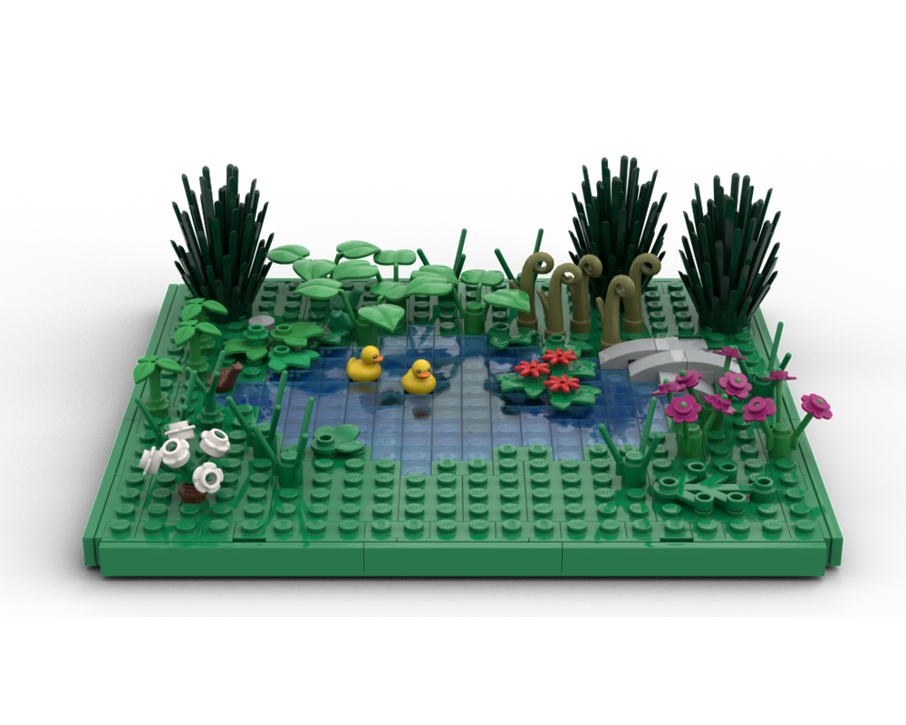 LEGO MOC Pond with ducks / Ententeich by eisi77 | Rebrickable - Build