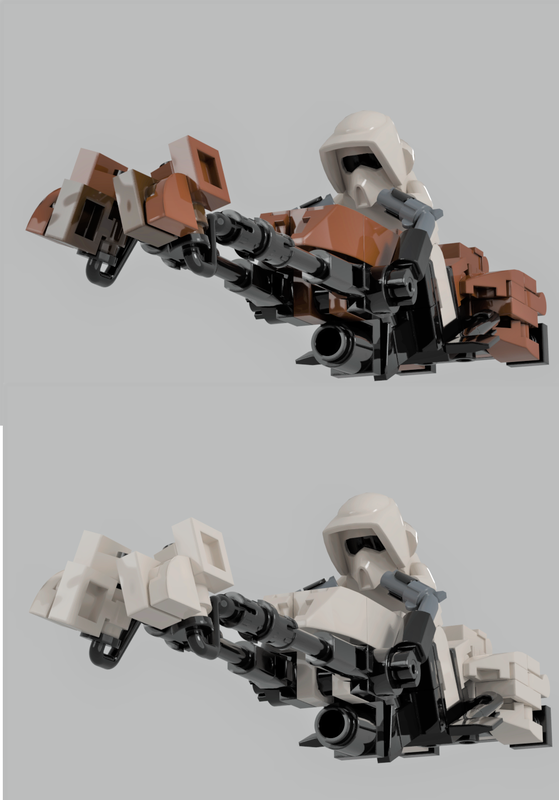 LEGO MOC 74-Z Speeder Bike by FluidBricks | Rebrickable - Build 