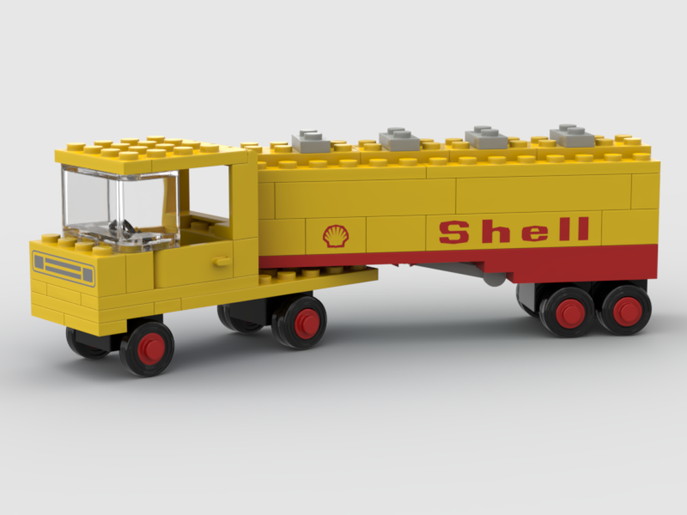MOC Shell Tanker Truck 2021 4-stud by robertnadesja | Rebrickable - Build LEGO