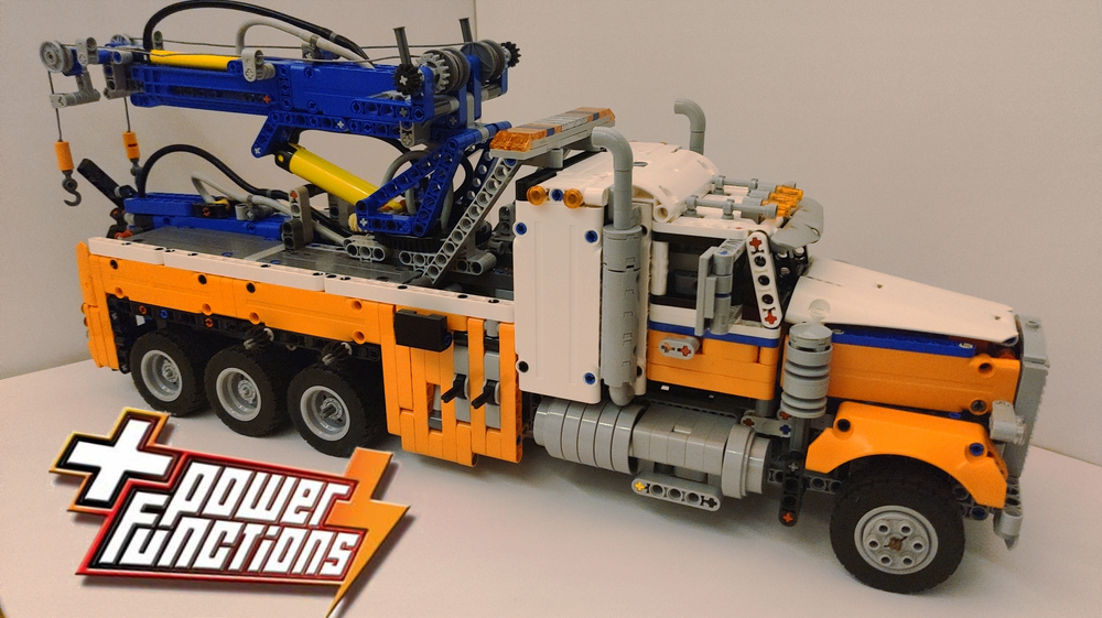 mad radium Læsbarhed LEGO MOC Tow Truck 42128 RC Mod Power Functions by SJ_LegoFan | Rebrickable  - Build with LEGO