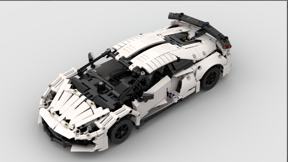 SAYN Technics Sports Car for Lambo Aventador SVJ, 1/8 Technics Racing Car  Building Bricks, Compatible with Lego Technic, 3811 Pcs