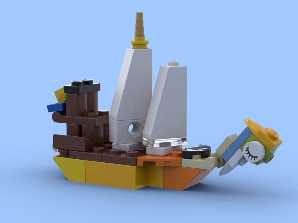 LEGO MOC Ship by jaredhinton | Rebrickable - Build with LEGO