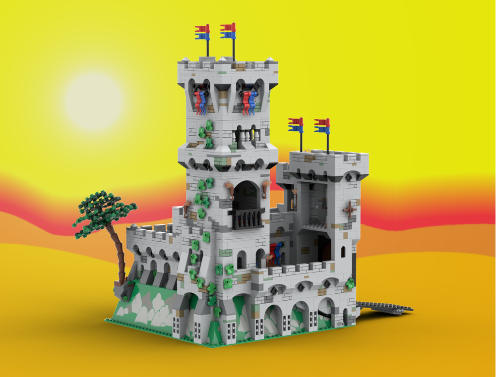MOC-87299 King’s Mountain Fortress 3626 pièces jeux de