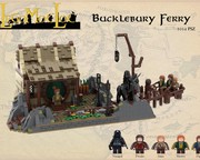 LEGO MOC Diorama Hobbit vs Nazgul by brick_piso89