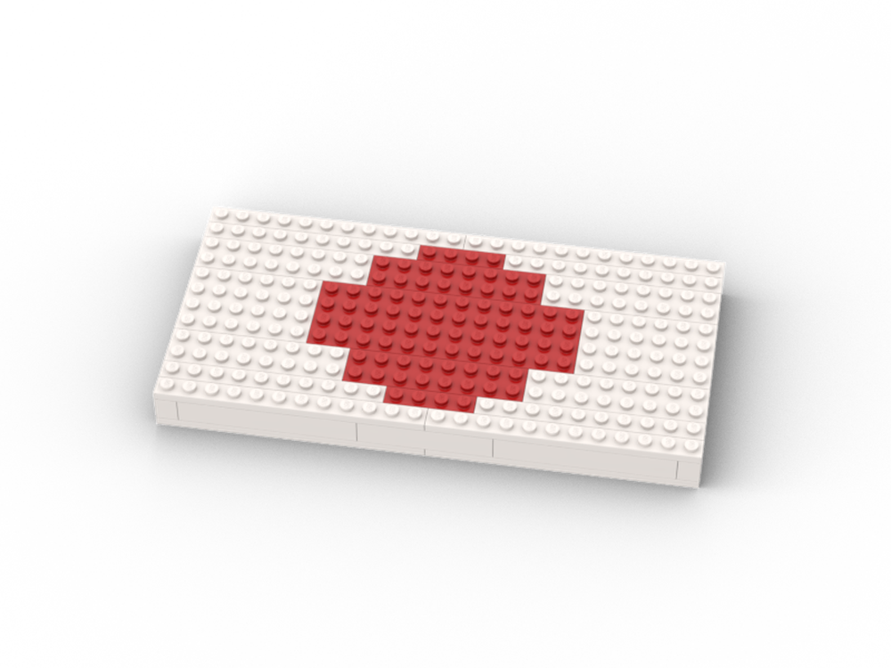 LEGO MOC Japan national flag by RyanWongJH Rebrickable Build with LEGO