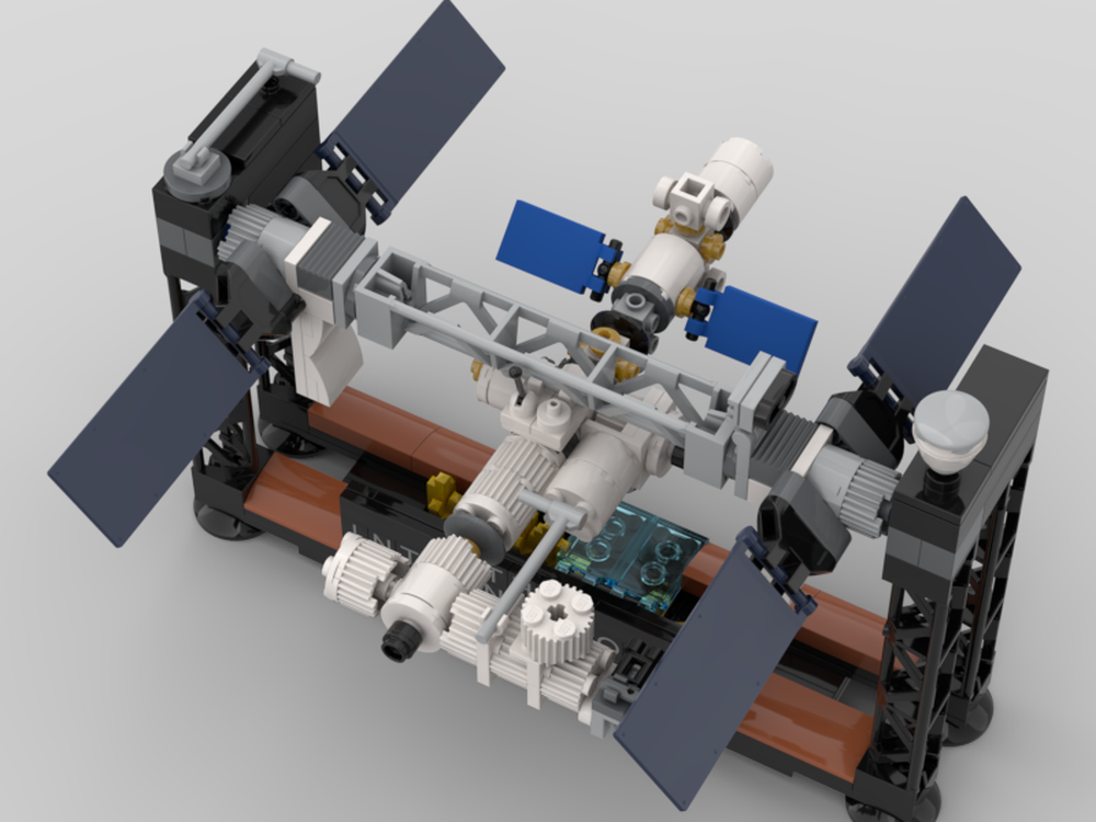 Blive gift Titicacasøen klodset LEGO MOC Mini ISS MOC (same scale as the LEGO 21321 set) by dinoloi |  Rebrickable - Build with LEGO