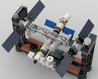 Mini ISS MOC (same scale as the LEGO 21321 set)