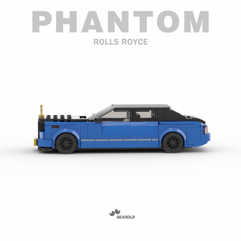 LEGO MOC-87827 Rolls-Royce-Phantom blue 8wide speed champions by ...