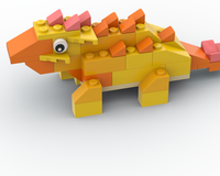 11011 Dinosaur (orange)