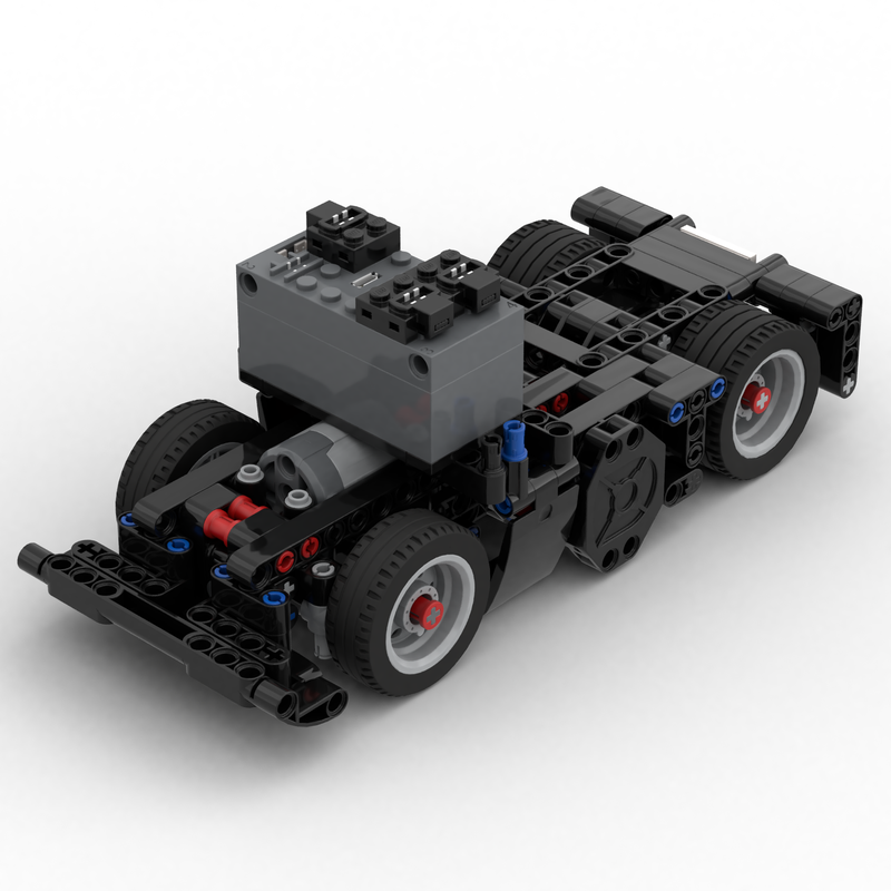 Brawl kobber til LEGO MOC Mini RC Euro Semi Truck Chassis - Twin Buwizz Buggy Motor Edition  by SaperPL | Rebrickable - Build with LEGO